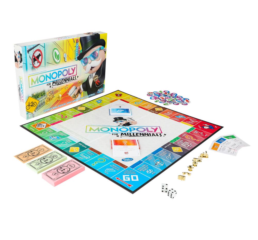Monopoly: For Millennials  (2-4) board game collectible [Barcode 630509774661] - Main Image 3