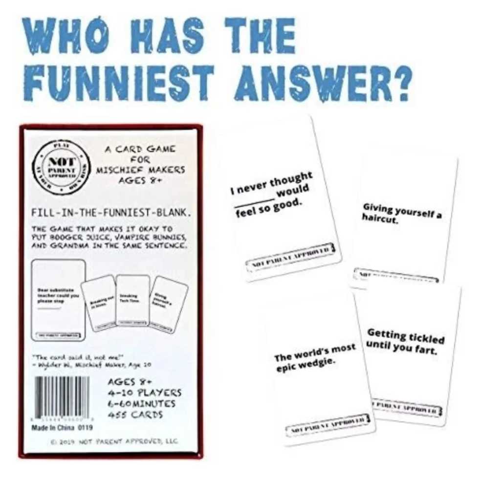 Not Parent Approved  (4-10) board game collectible [Barcode 855444006008] - Main Image 3