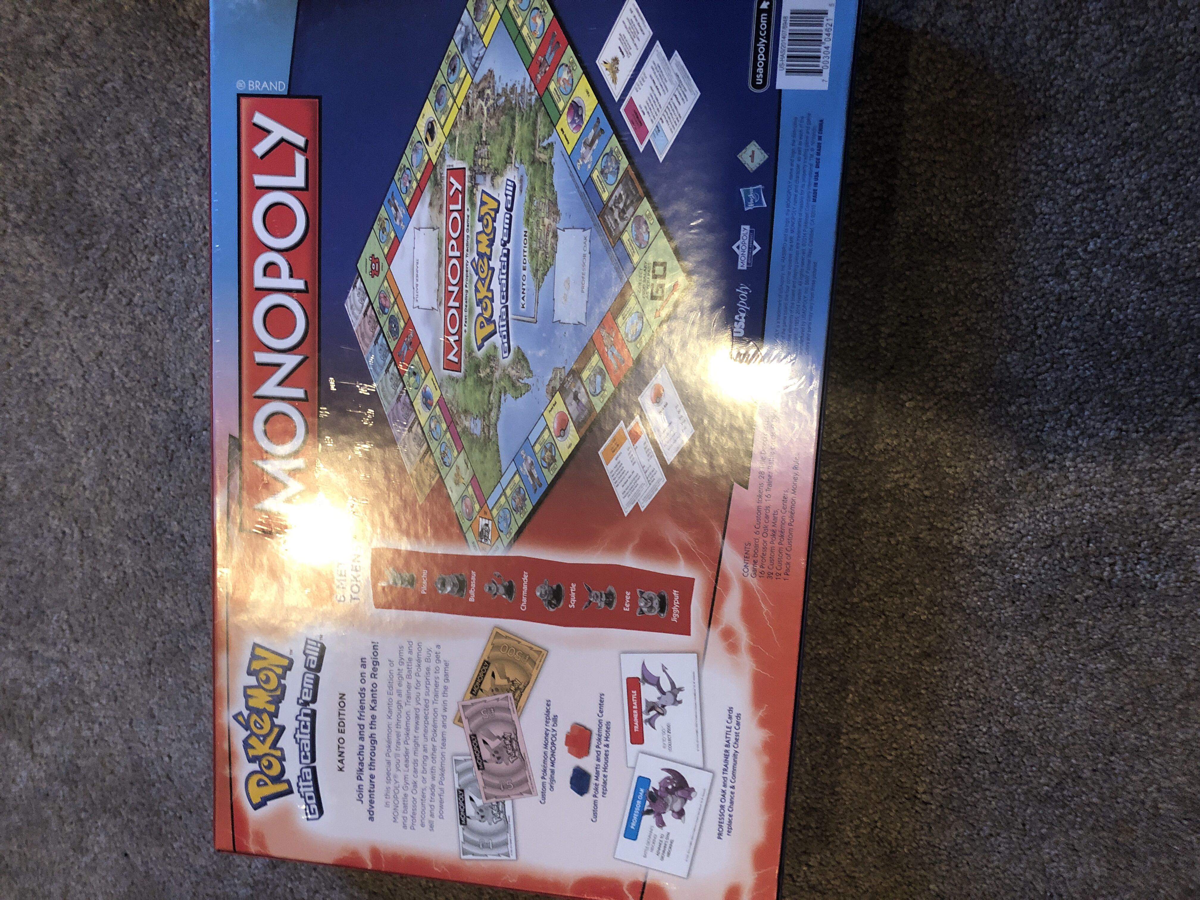 Pokémon Monopoly: Kanto Edition  (2-6) board game collectible [Barcode 700304046215] - Main Image 2