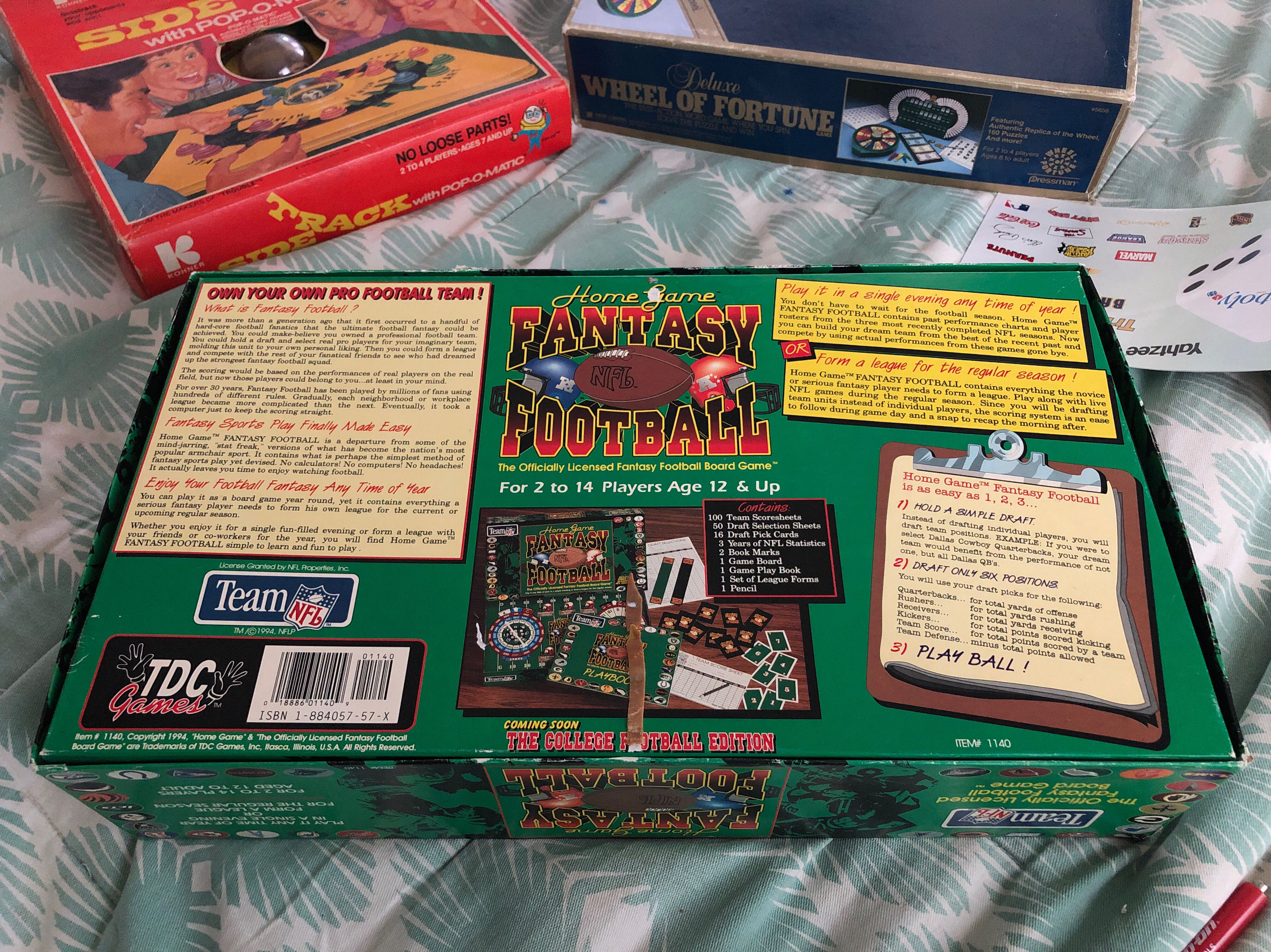 Home Game Fantasy Football  (2-14) board game collectible [Barcode 018886011409] - Main Image 2