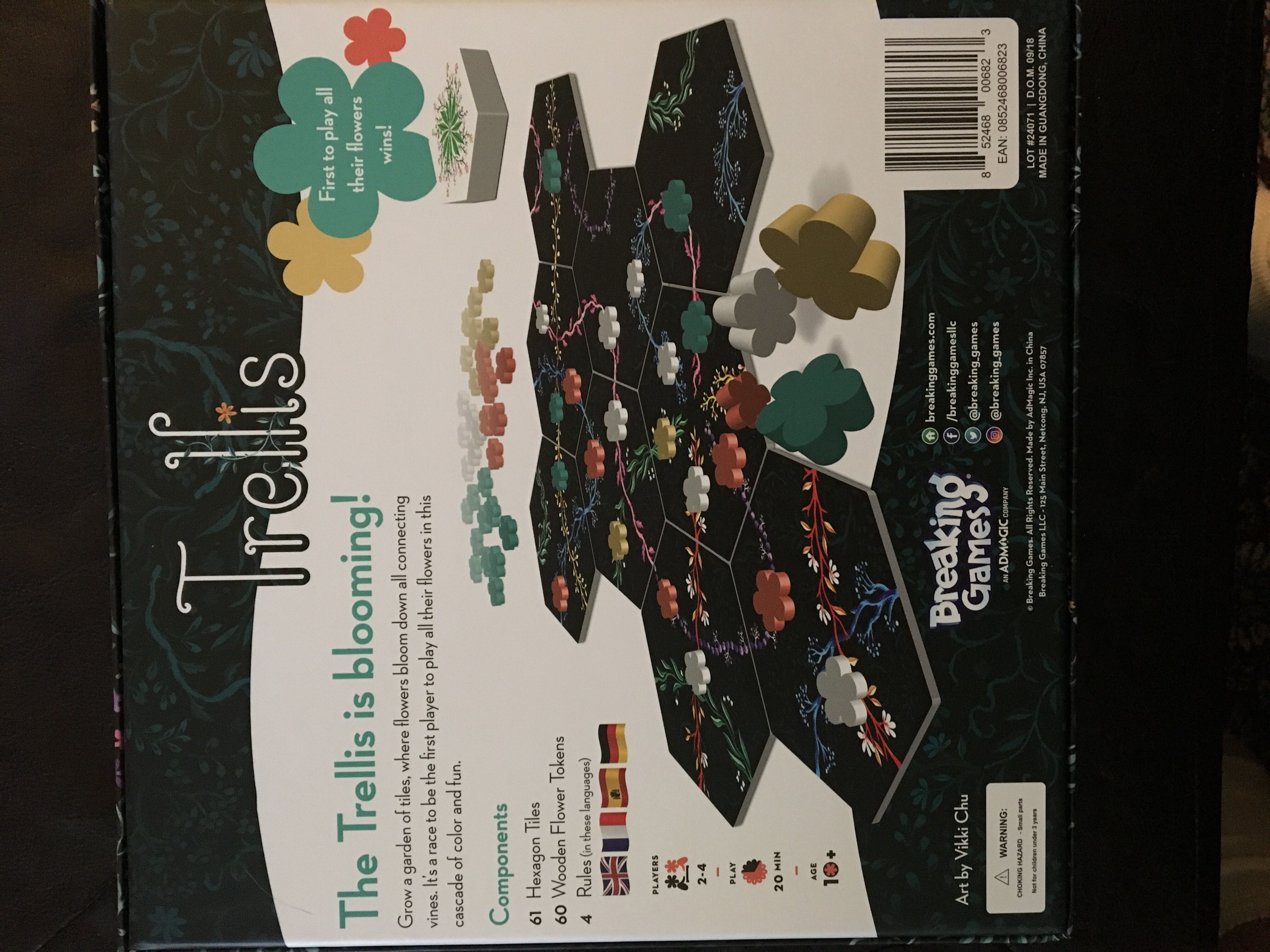 Trellis: A Game of Zen and Blossoms  (2-4) board game collectible [Barcode 852468006823] - Main Image 2