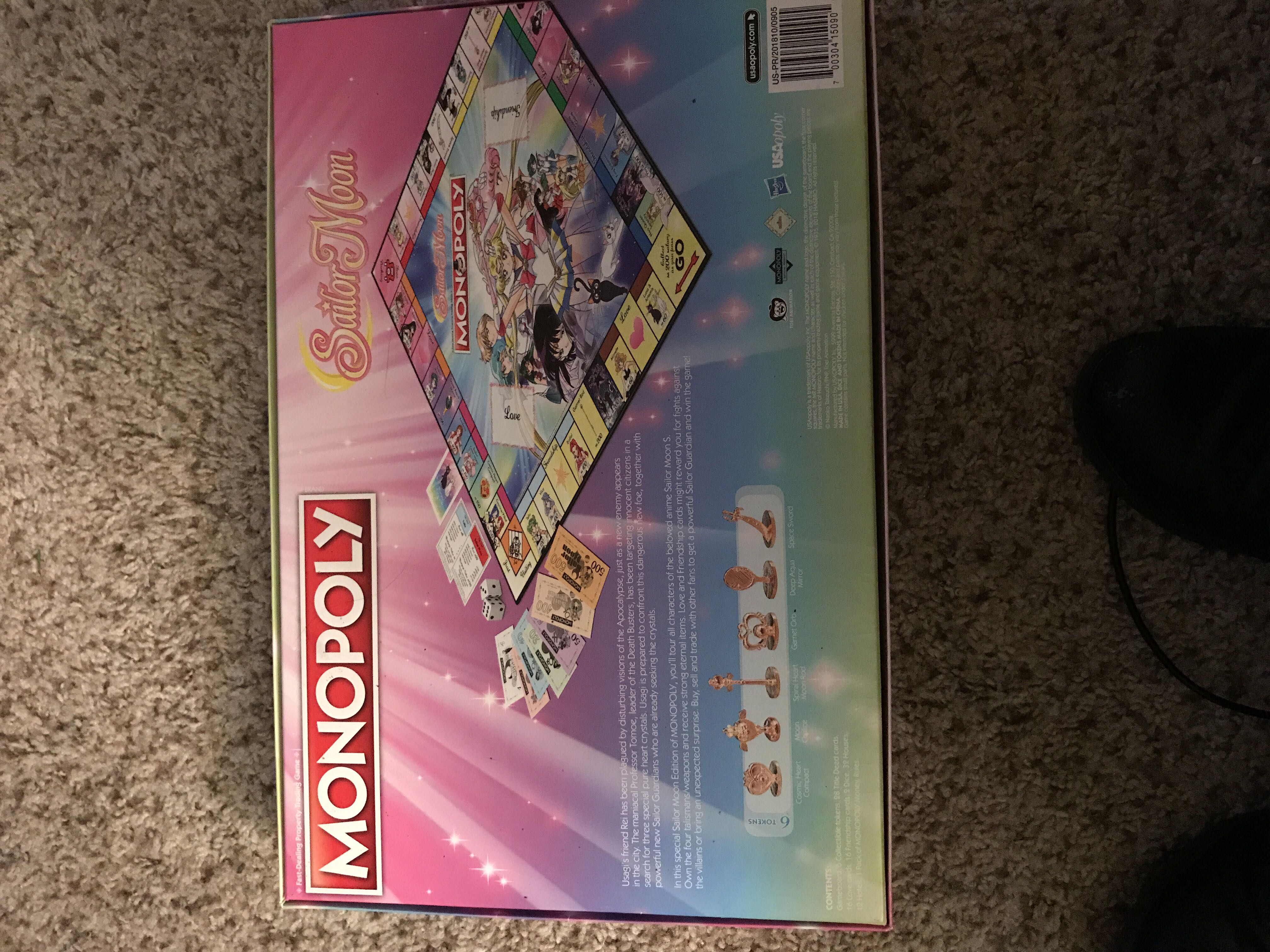 Monopoly: Sailor Moon  (2-6 Players) board game collectible [Barcode 700304150905] - Main Image 2
