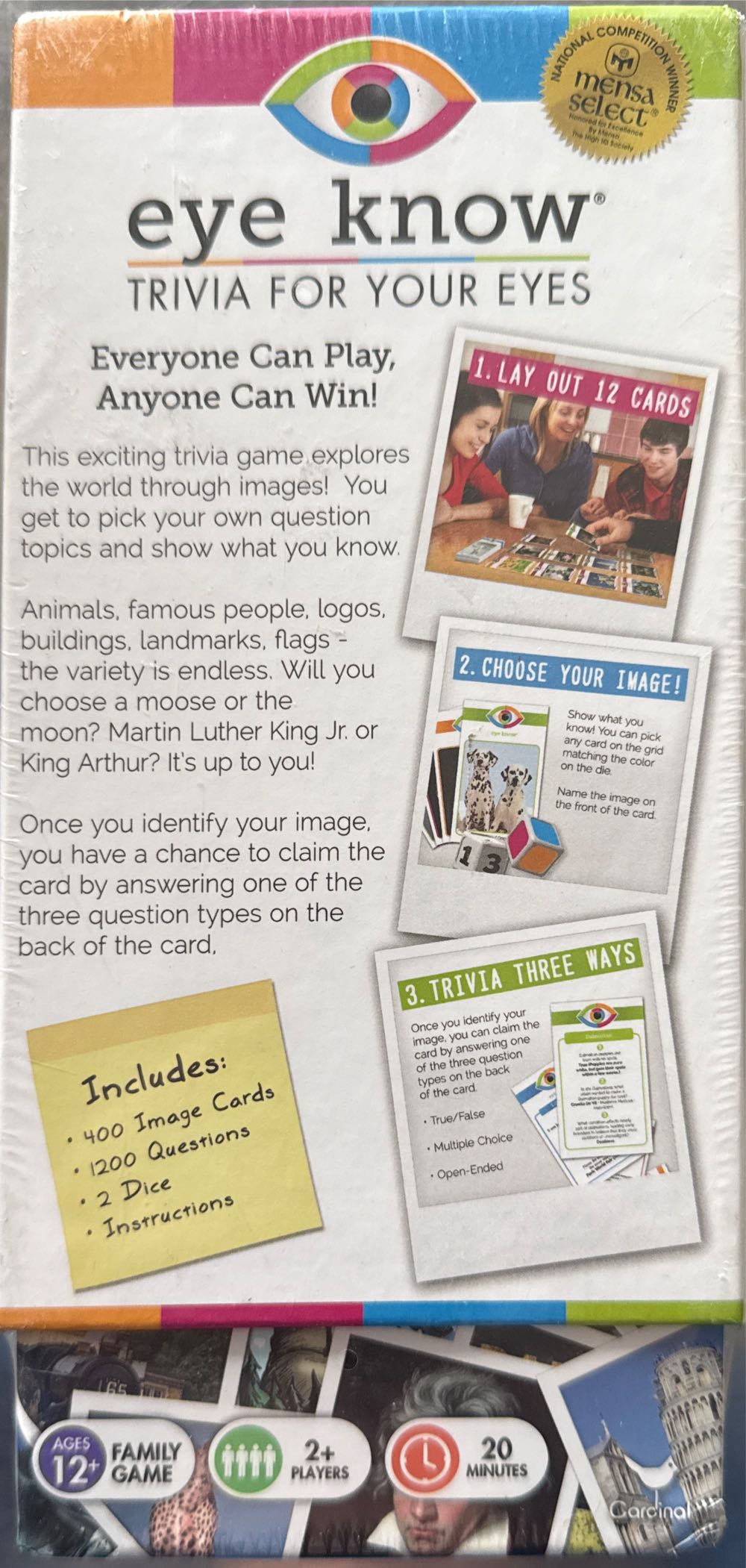 Eye Know - Trivia For Your Eyes  (2-8) board game collectible [Barcode 778988692660] - Main Image 3