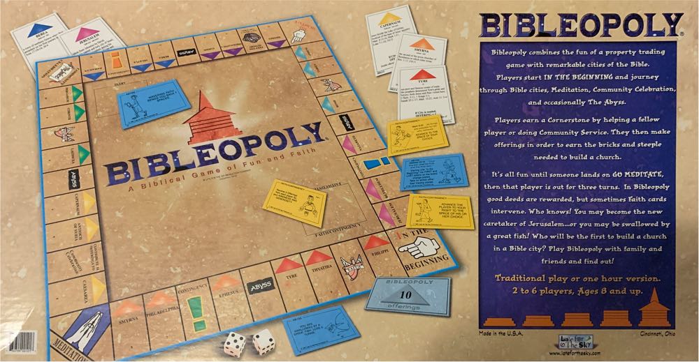 Bibleopoly  (2-6) board game collectible [Barcode 730799001017] - Main Image 2