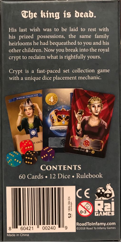 Crypt  (1-8) board game collectible [Barcode 860421002409] - Main Image 2