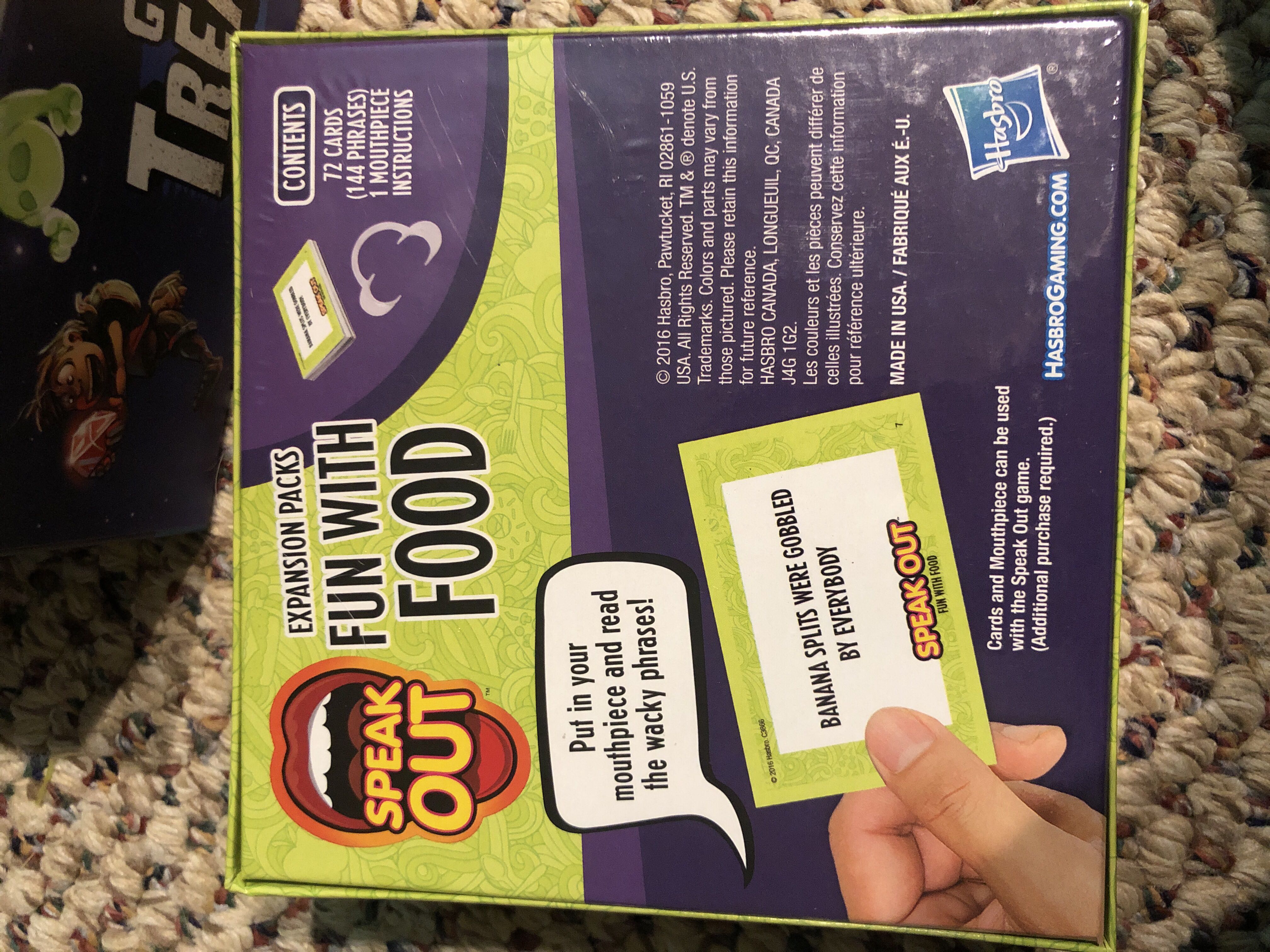 Speak Out Fun With Food  board game collectible [Barcode 630509610372] - Main Image 2