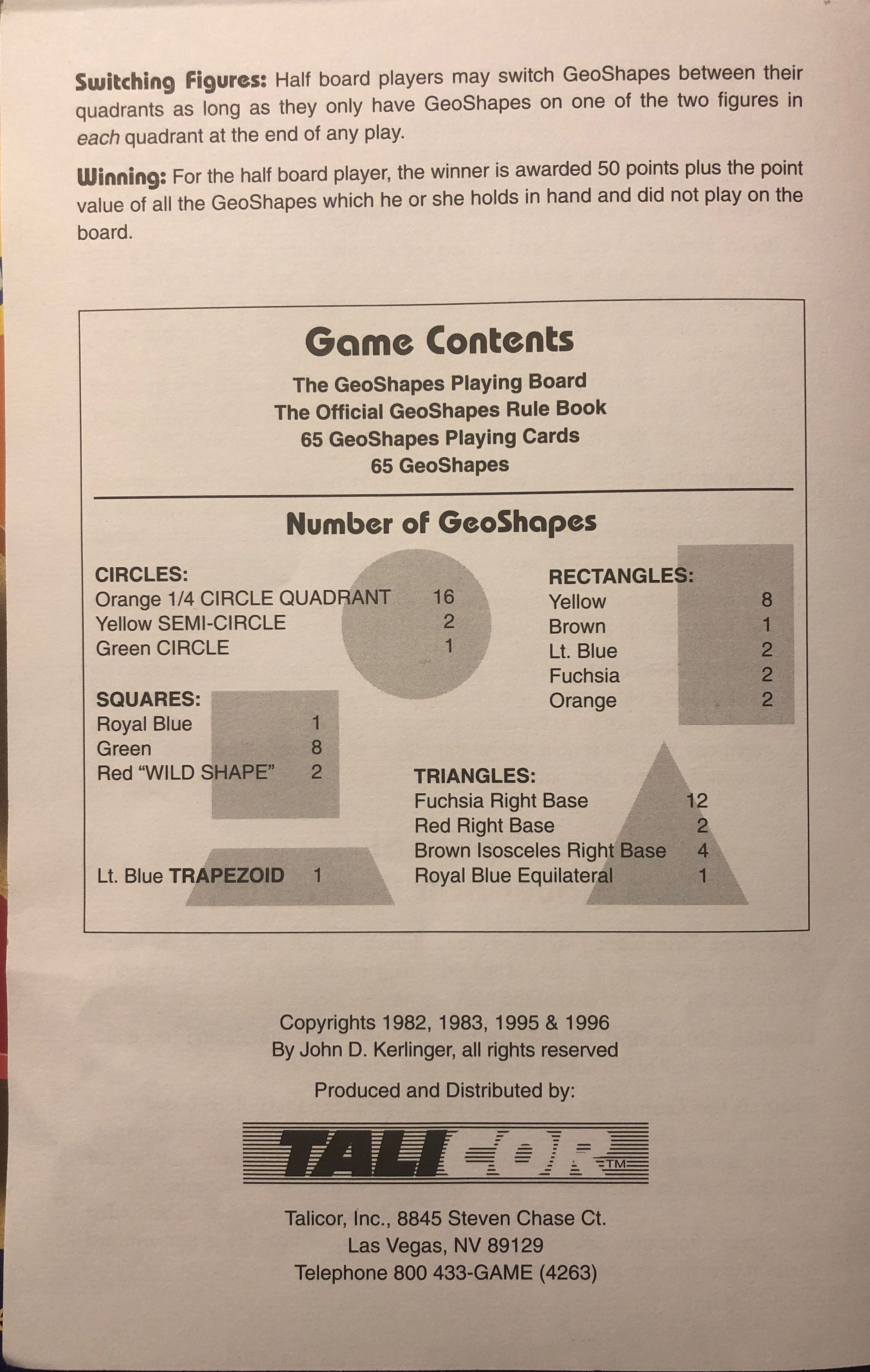 Geoshapes  (2 To 4) board game collectible - Main Image 4