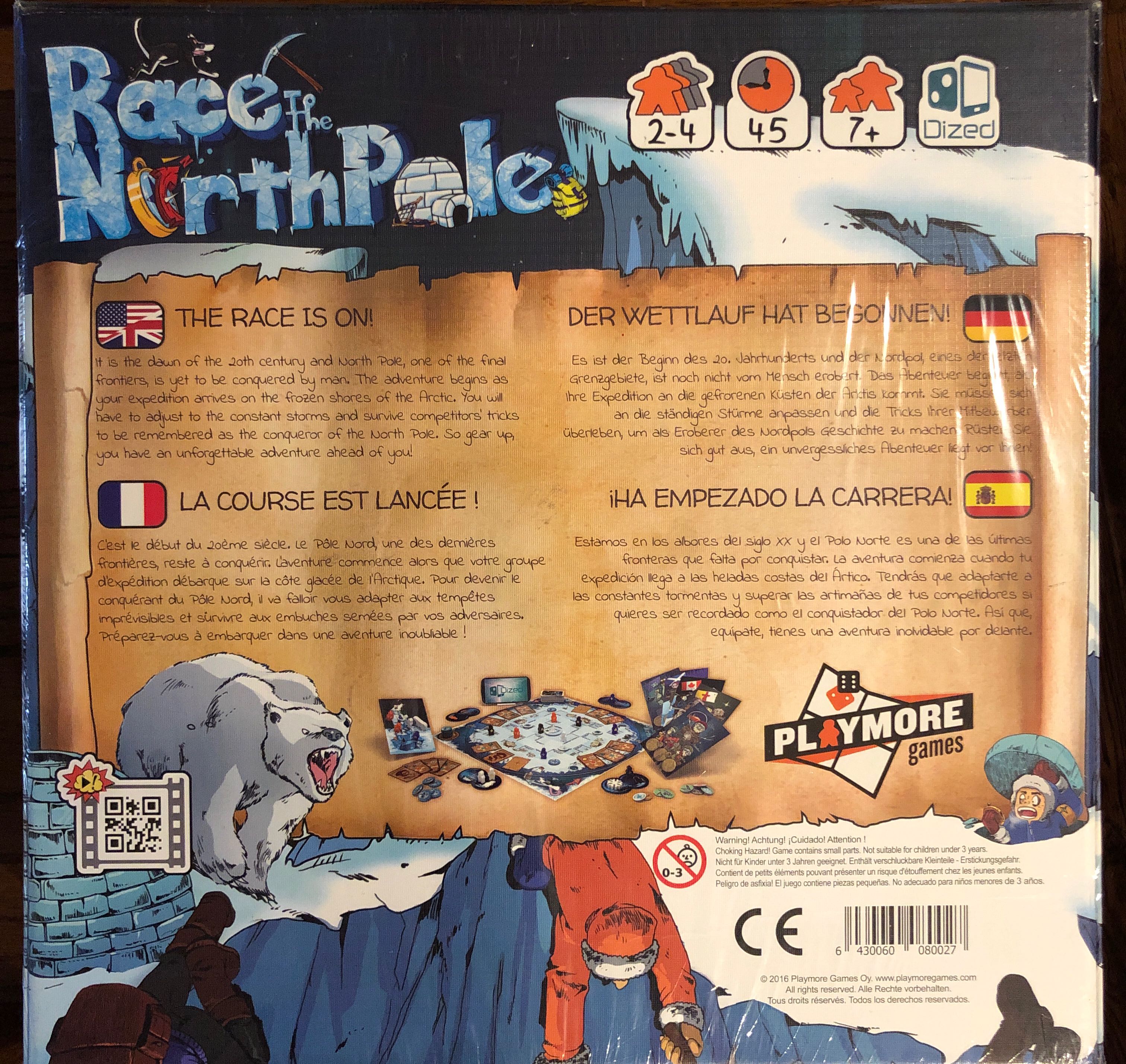 Race To The North Pole  (2-4) board game collectible [Barcode 6430060080027] - Main Image 2