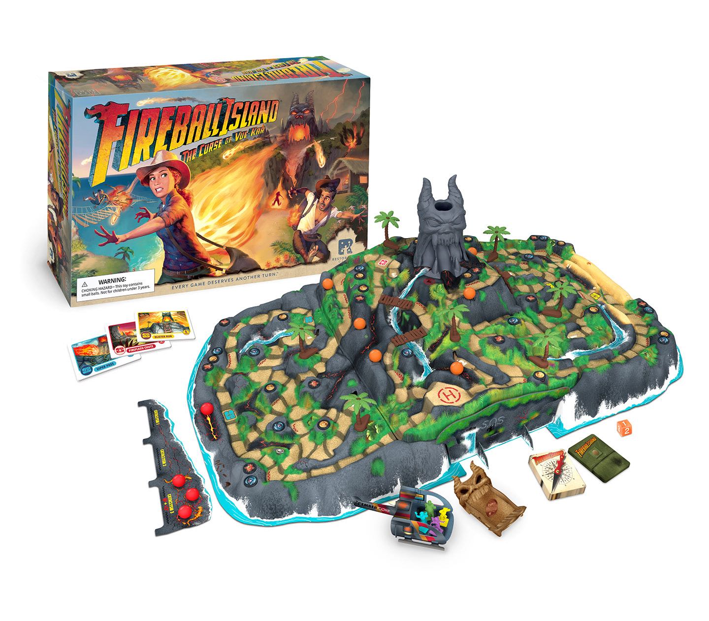 Fireball Island: The Curse of Vul-Kar  (2-4) board game collectible [Barcode 867825000338] - Main Image 2