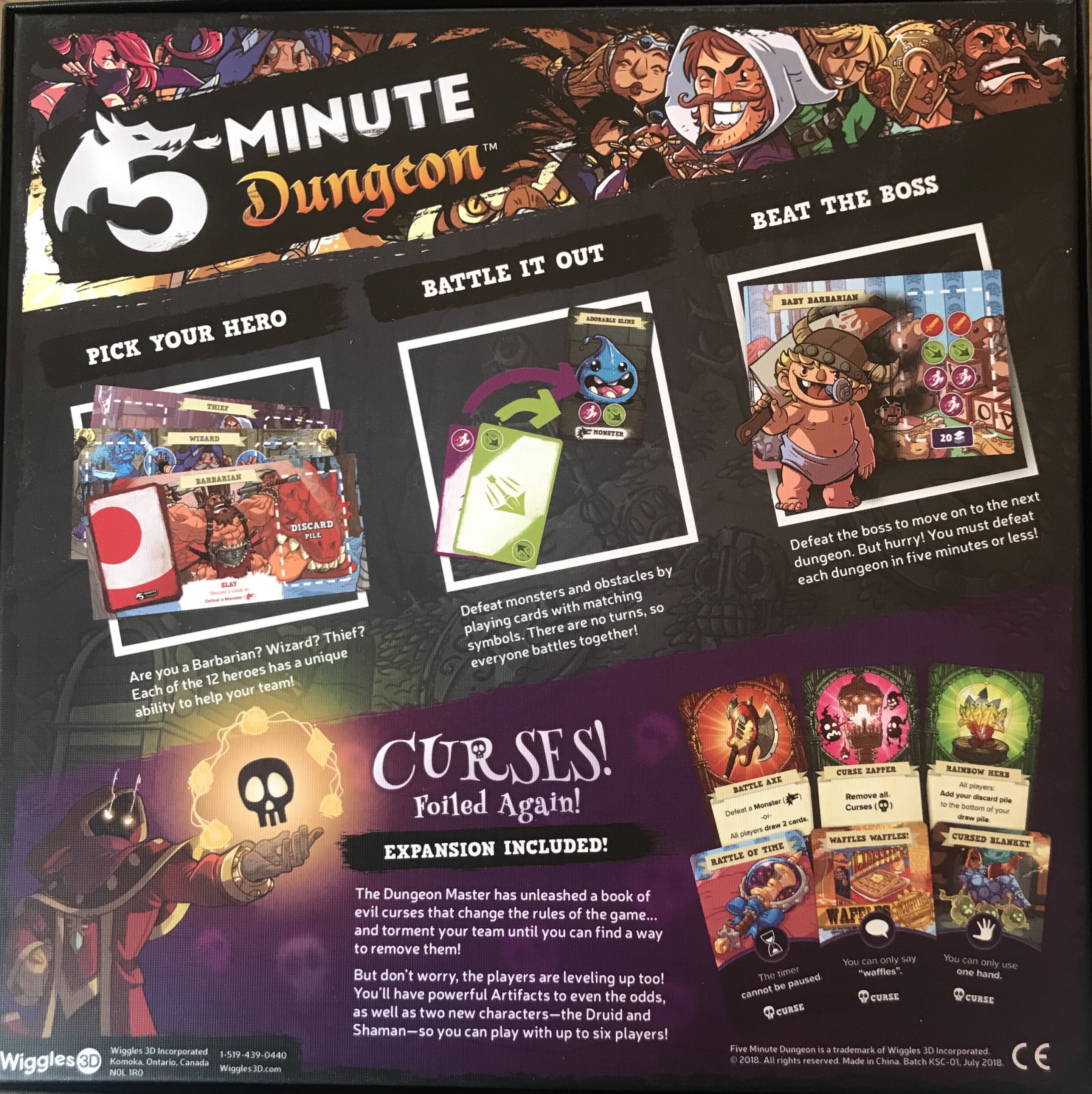 5 Minute Dungeon: Curses! Foiled Again!  (2-6) board game collectible - Main Image 2