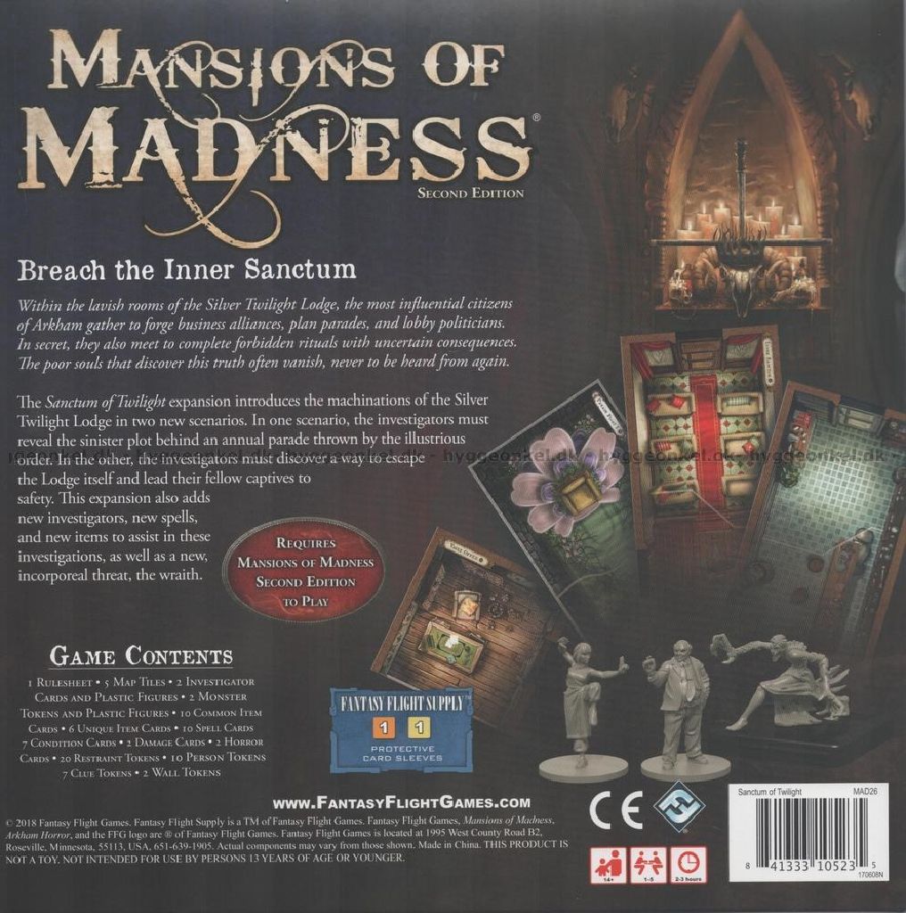 Mansions of Madness: Sanctum Of Twilight  (1 - 5) board game collectible [Barcode 841333105235] - Main Image 2