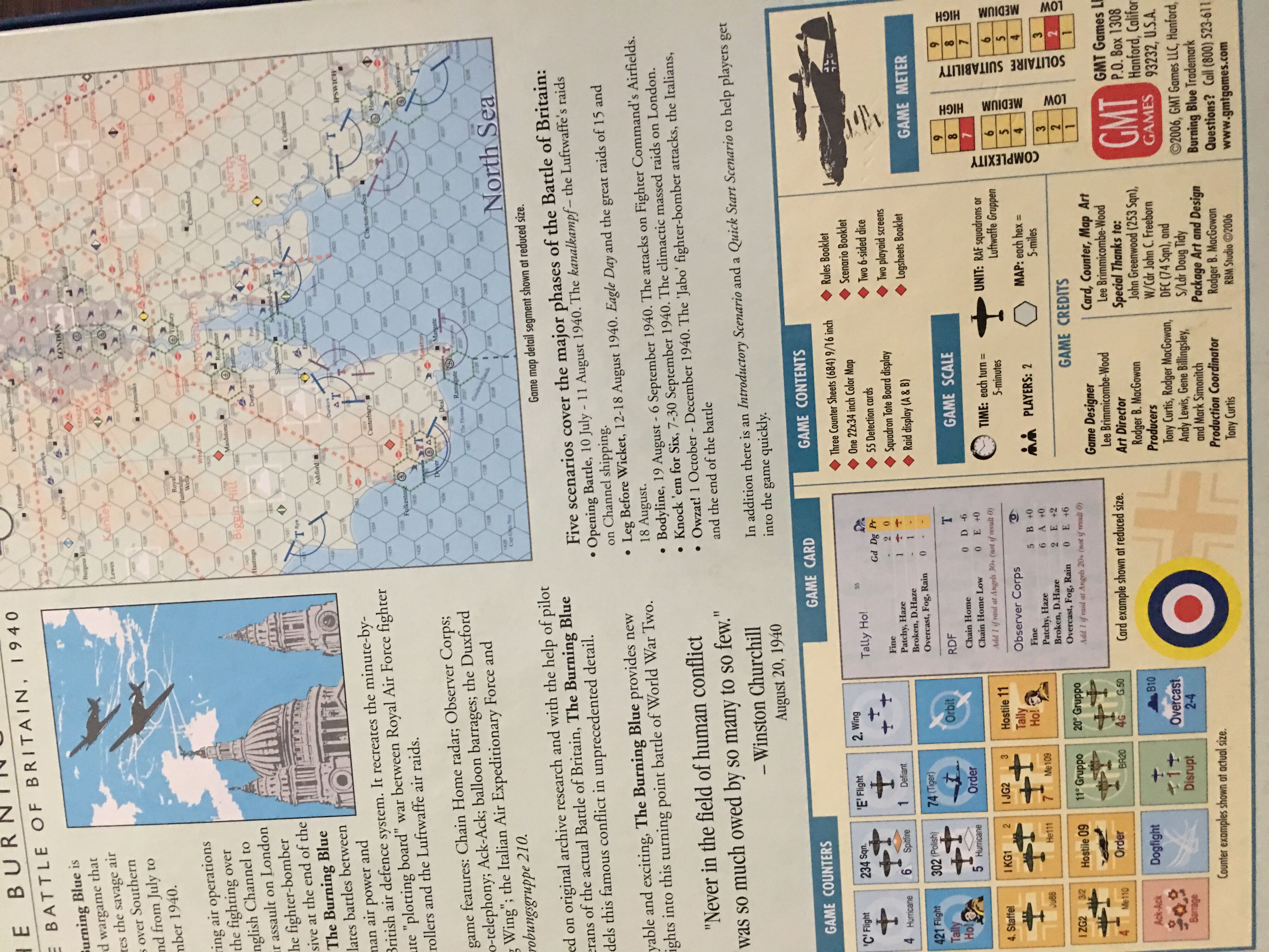 The Burning Blue  (2) board game collectible - Main Image 2