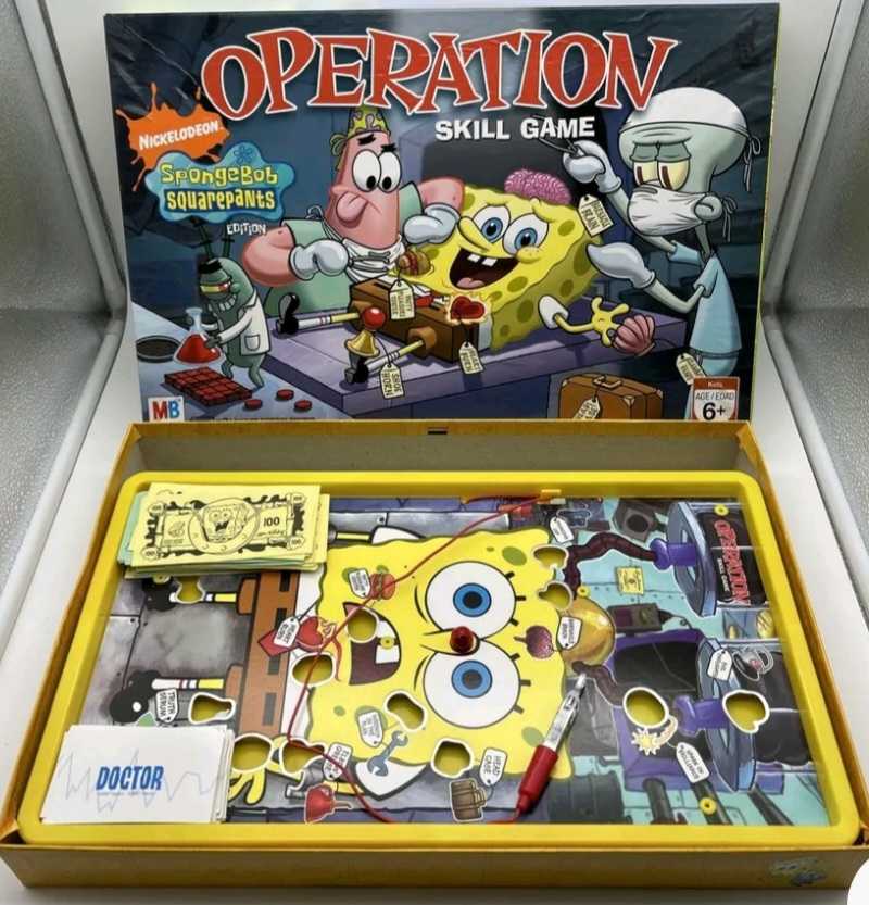 Operation: Spongebob Squarepants Edition  (1+) board game collectible [Barcode 653569236085] - Main Image 4