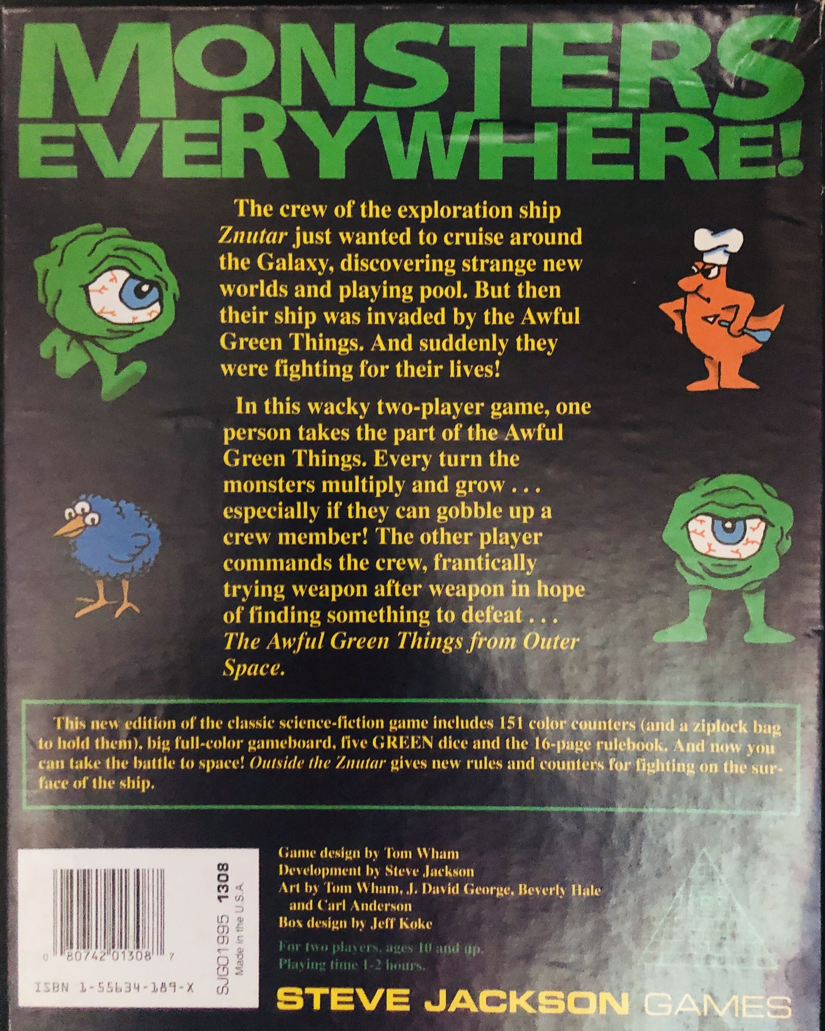 The Awful Green Things From Outer Space   (2) board game collectible - Main Image 2