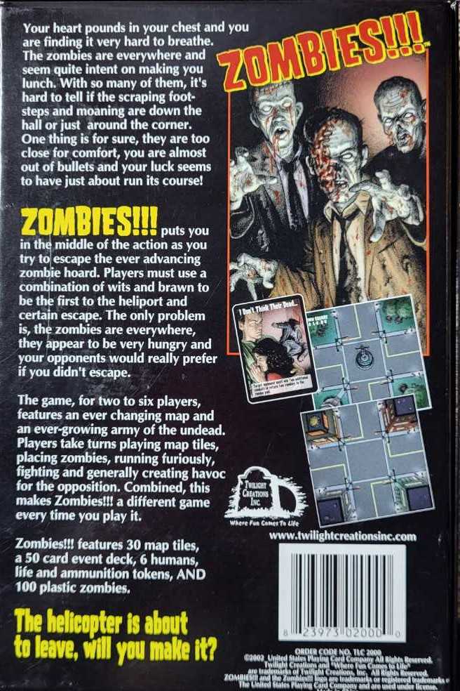 Zombies!!! 1  (2-6) board game collectible [Barcode 823973020000] - Main Image 2