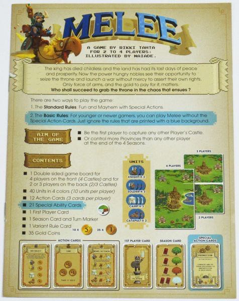 Melee  (2-4) board game collectible [Barcode 792273251080] - Main Image 3