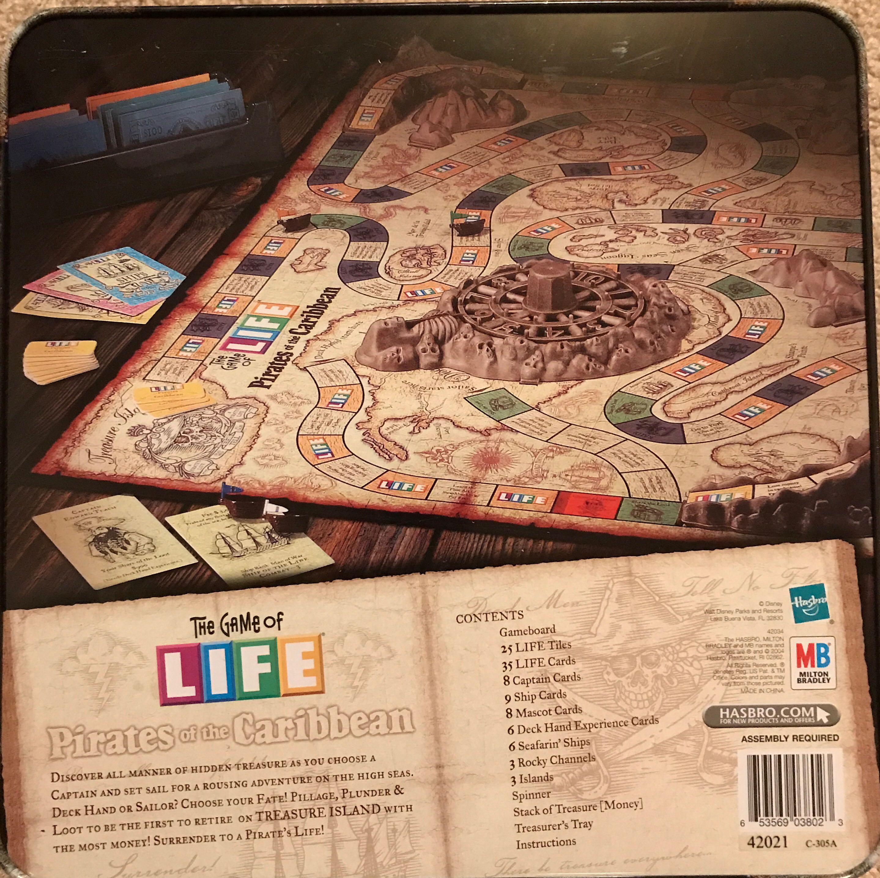 The Game Of Life: Pirates Of The Caribbean  (2-6) board game collectible [Barcode 653569038023] - Main Image 2