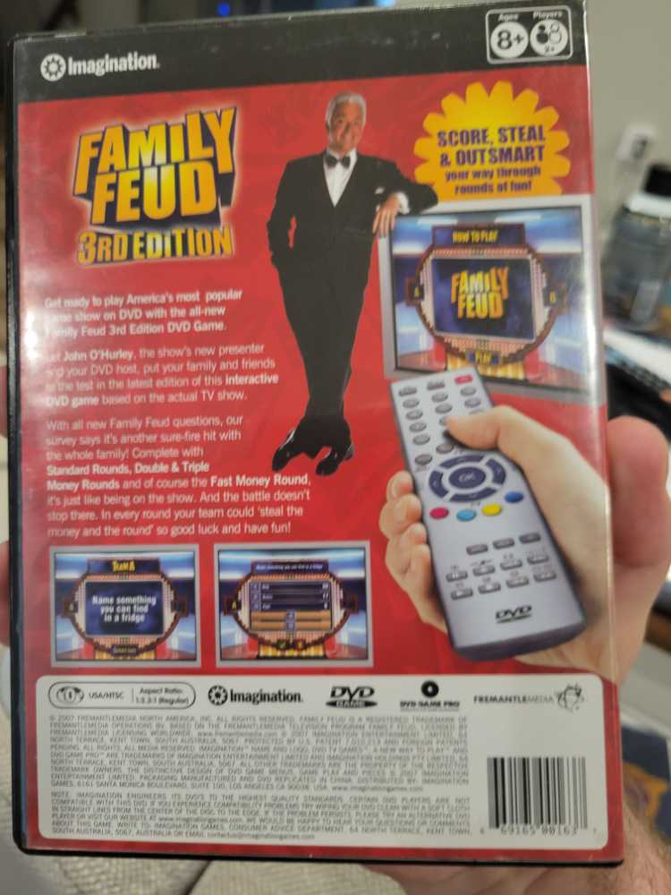 Family Feud: 3rd Edition DVD Game  (2+) board game collectible [Barcode 669165001637] - Main Image 2