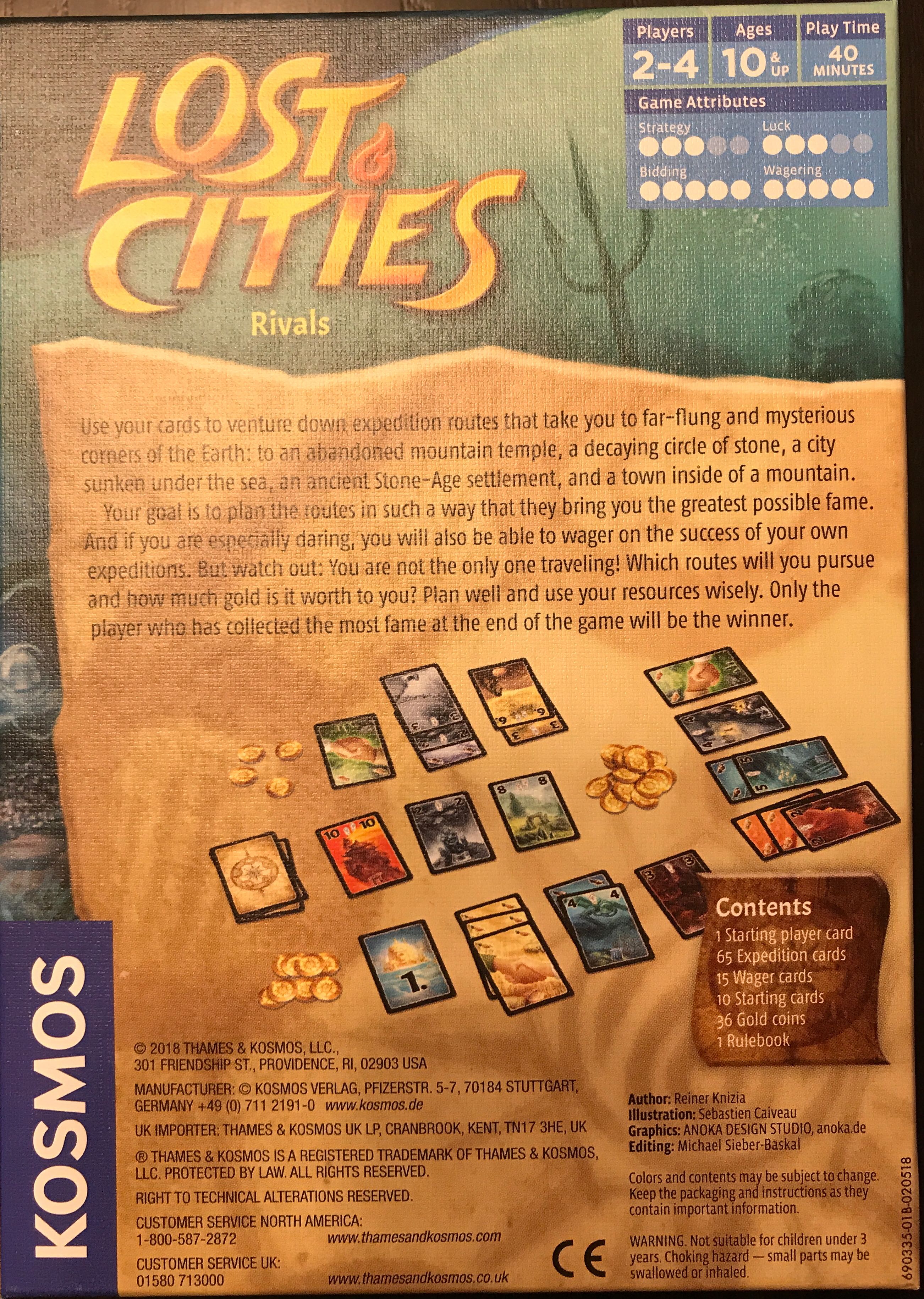 Lost Cities: Rivals  (2-4) board game collectible [Barcode 814743013643] - Main Image 2