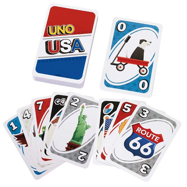 UNO Seasonal: UNO®: USA Edition  (2-10) board game collectible [Barcode 887961218350] - Main Image 2