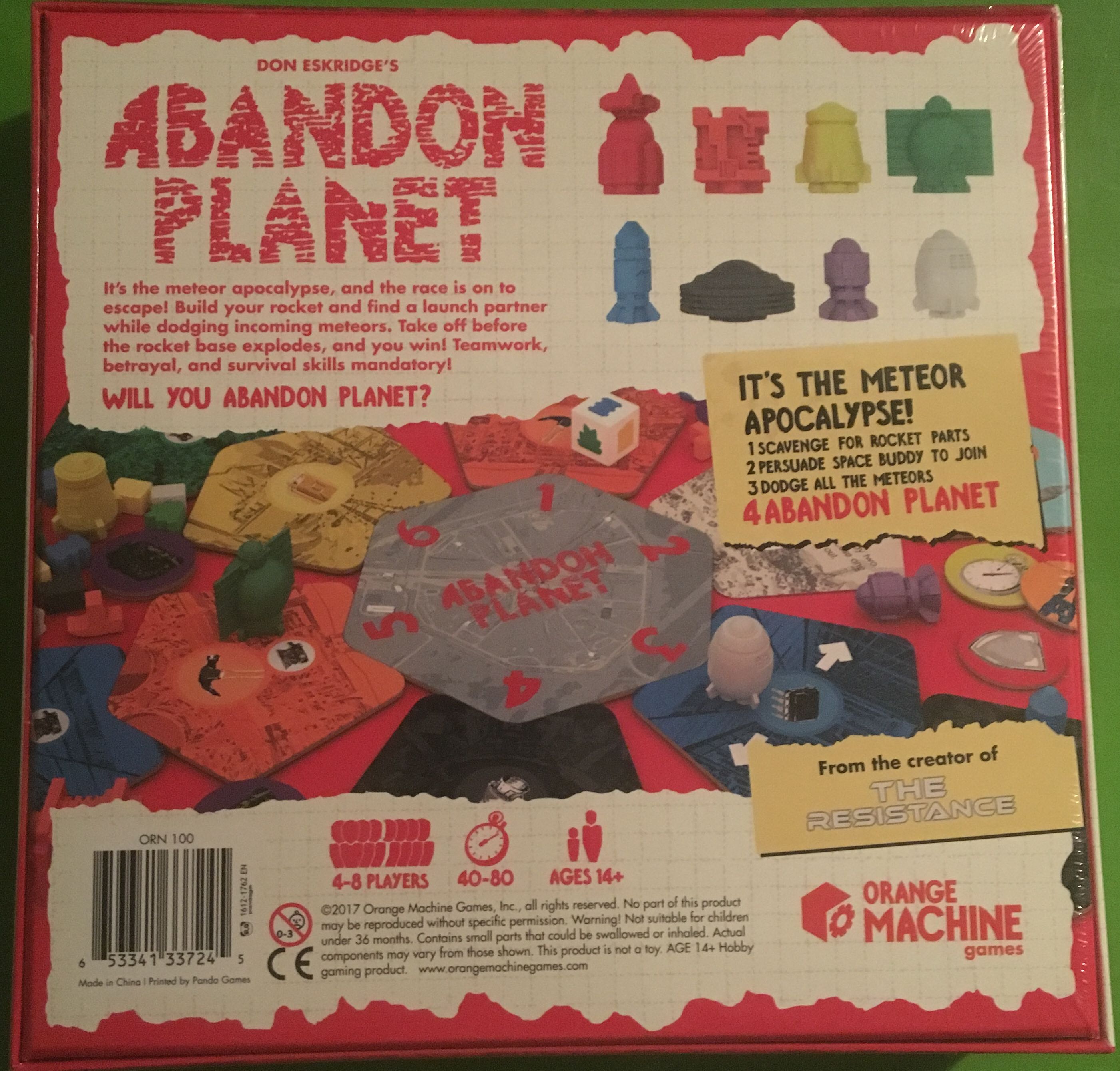 Abandon Planet  (4-8) board game collectible [Barcode 653341337245] - Main Image 2