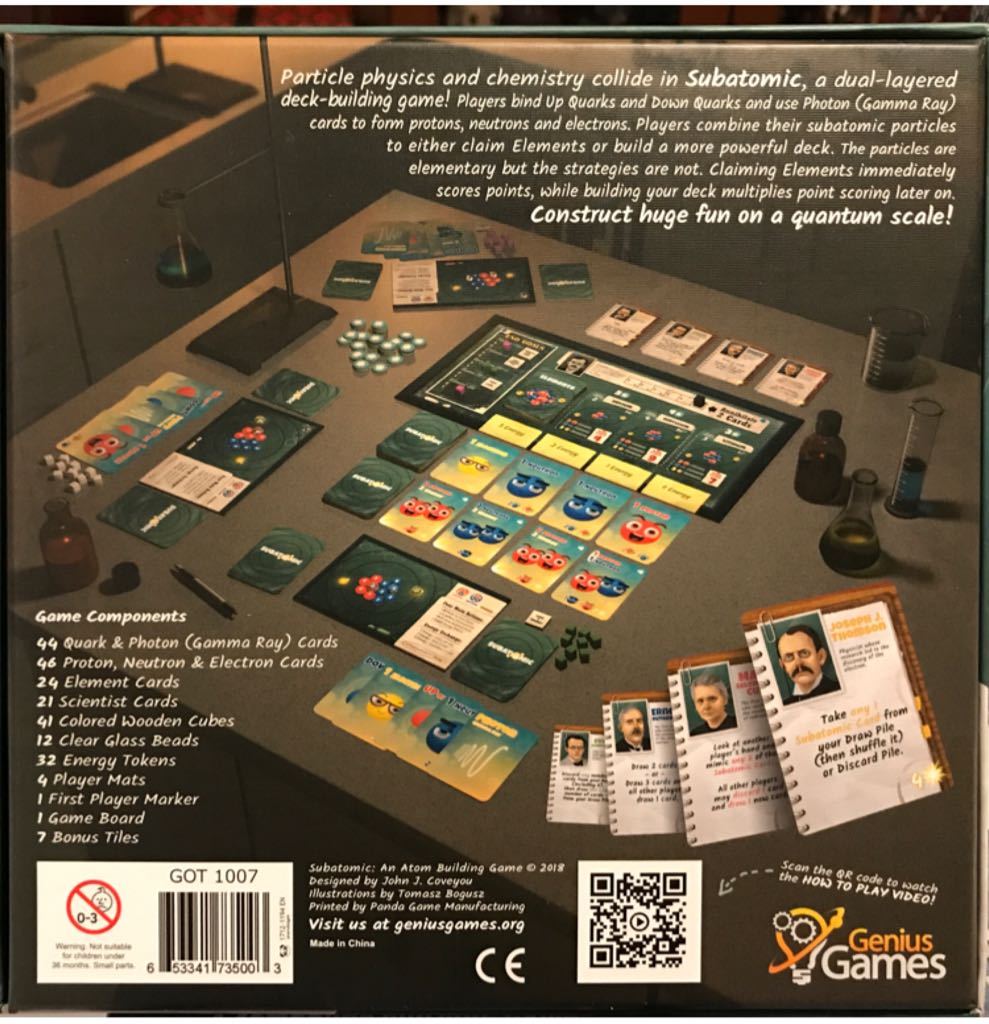 Subatomic: An Atom Building Game  (2 to 4) board game collectible [Barcode 653341735003] - Main Image 2