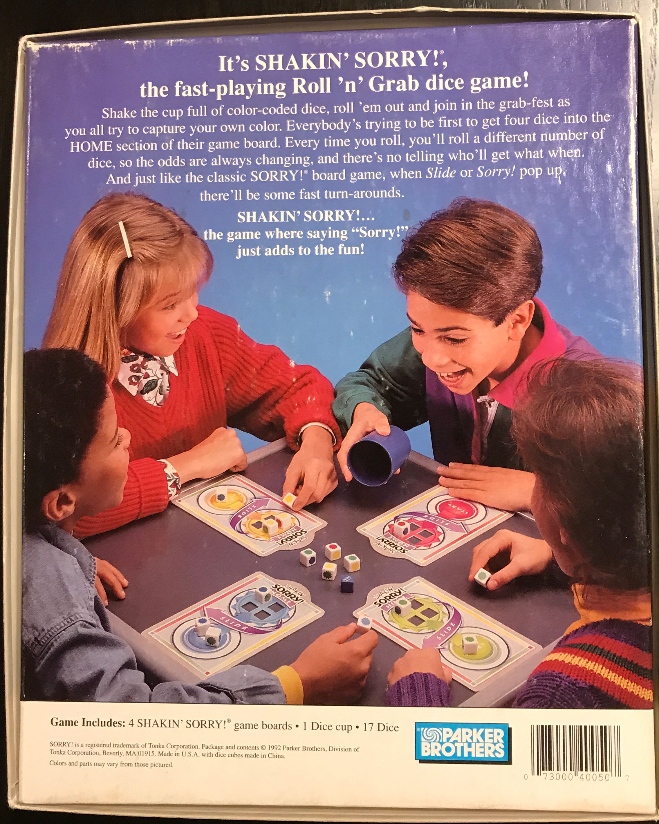 Shakin’ Sorry!  (2-4) board game collectible [Barcode 073000400507] - Main Image 2