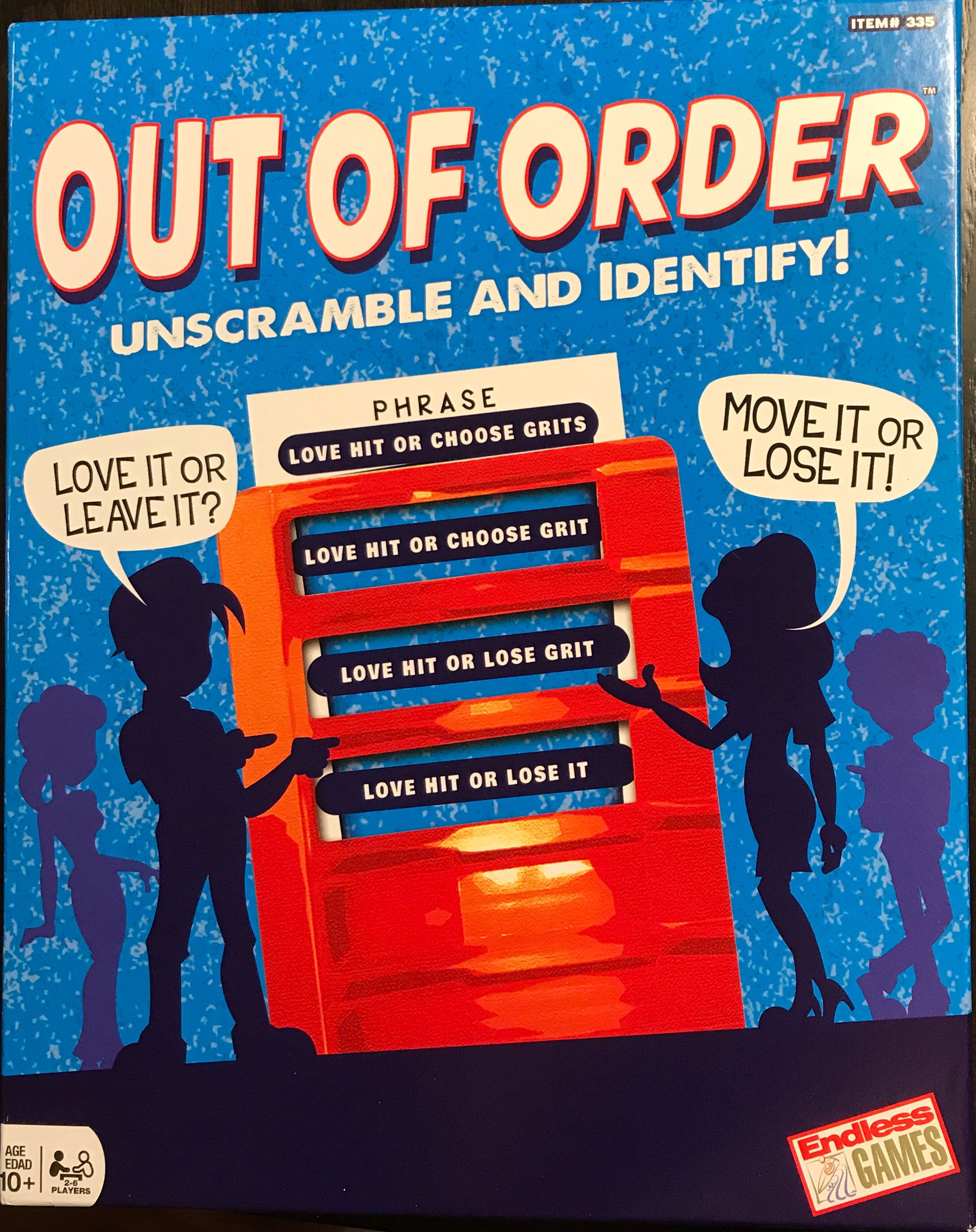 Out Of Order  (2-6) board game collectible [Barcode 632468003356] - Main Image 1