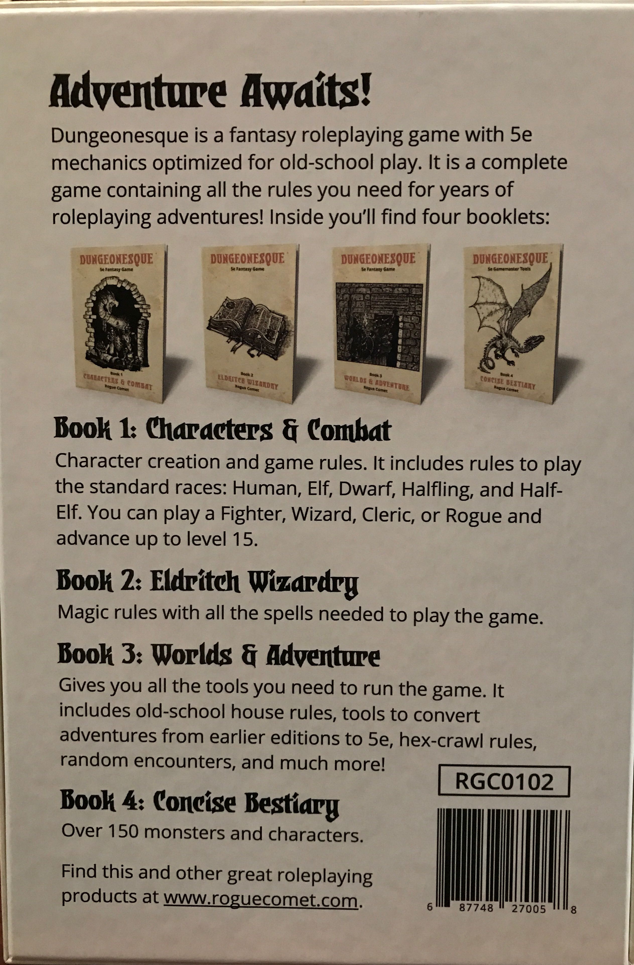 Dungeonesque  board game collectible [Barcode 687748270058] - Main Image 2