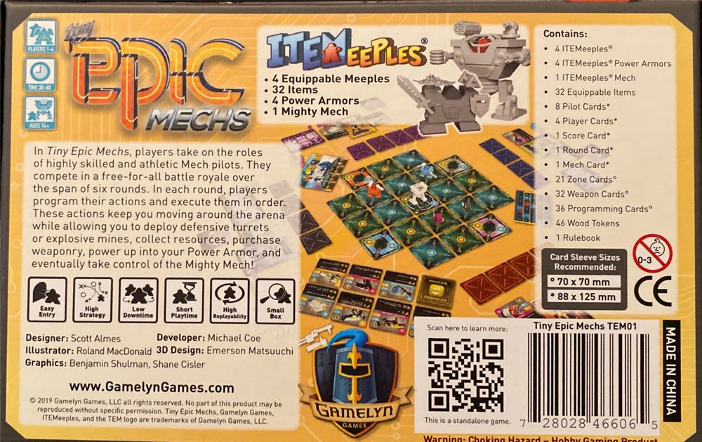 Tiny Epic Mechs  (1-4) board game collectible [Barcode 728028466065] - Main Image 2