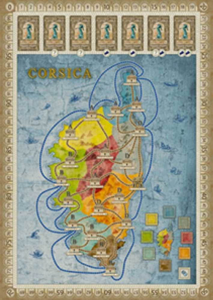 Concordia: Gallia/Corsica Map Expansion  (2-5) board game collectible [Barcode 655132005418] - Main Image 3