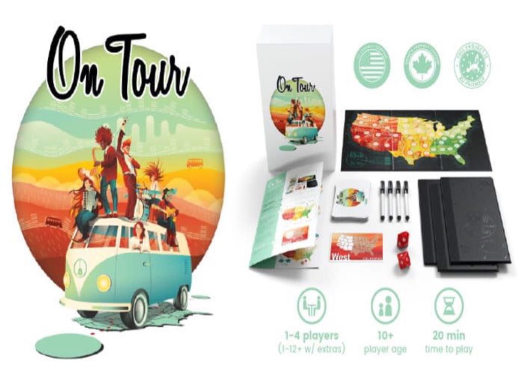 On Tour  (1-8) board game collectible [Barcode 644216243600] - Main Image 2