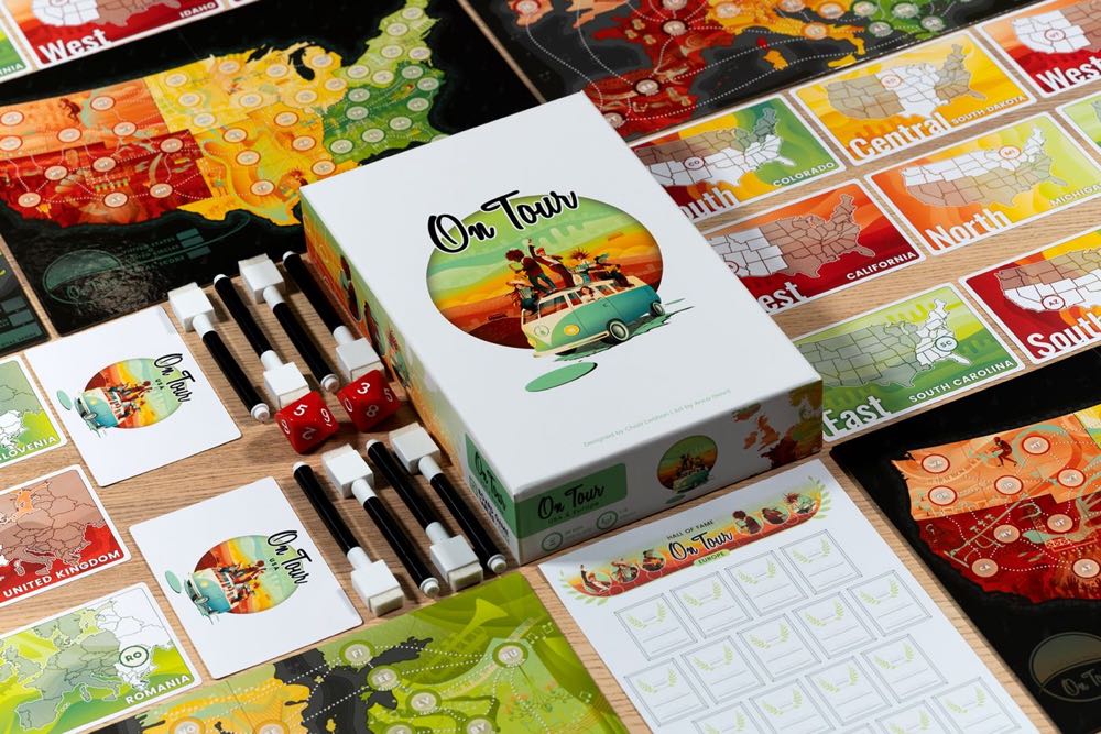 On Tour  (1-8) board game collectible [Barcode 644216243600] - Main Image 3