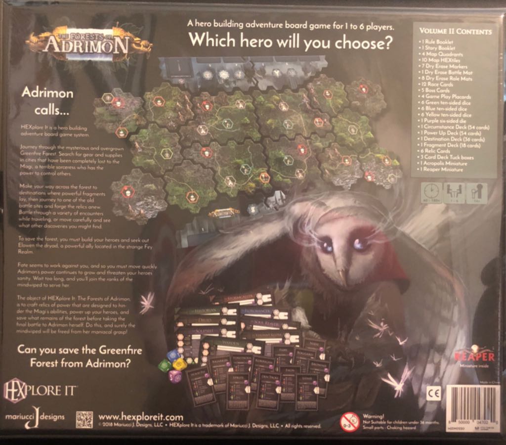 HEXplore It: The Forests of Adrimon  (1-6) board game collectible [Barcode 850000047020] - Main Image 2