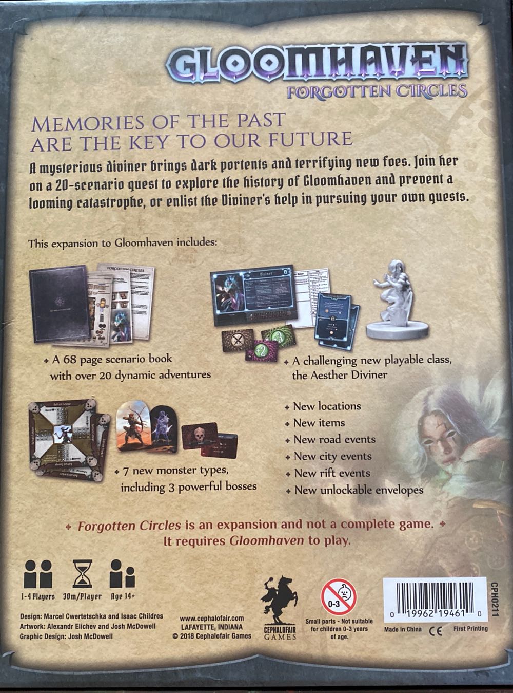 Gloomhaven: Forgotten Circles  (1-4) board game collectible [Barcode 019962194610] - Main Image 2