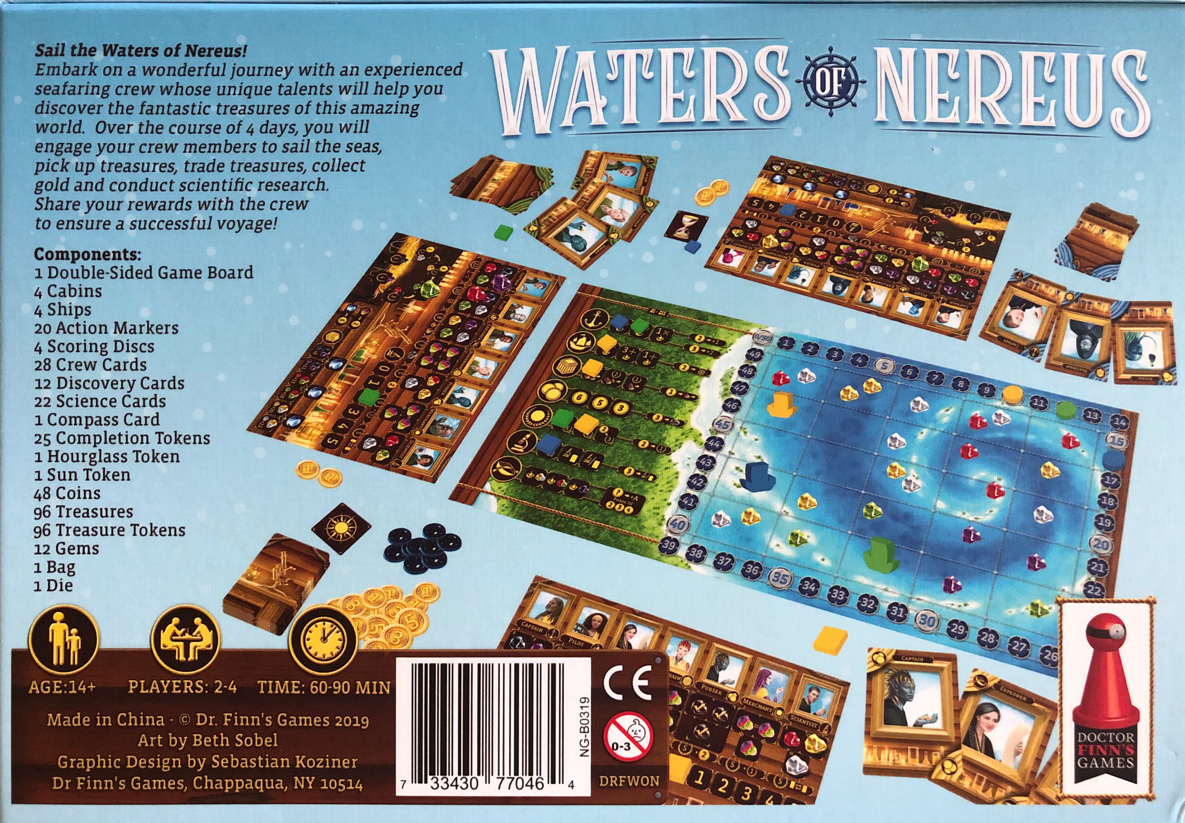 Waters of Nereus Kickstarter Version  (2-4) board game collectible [Barcode 733430770464] - Main Image 2