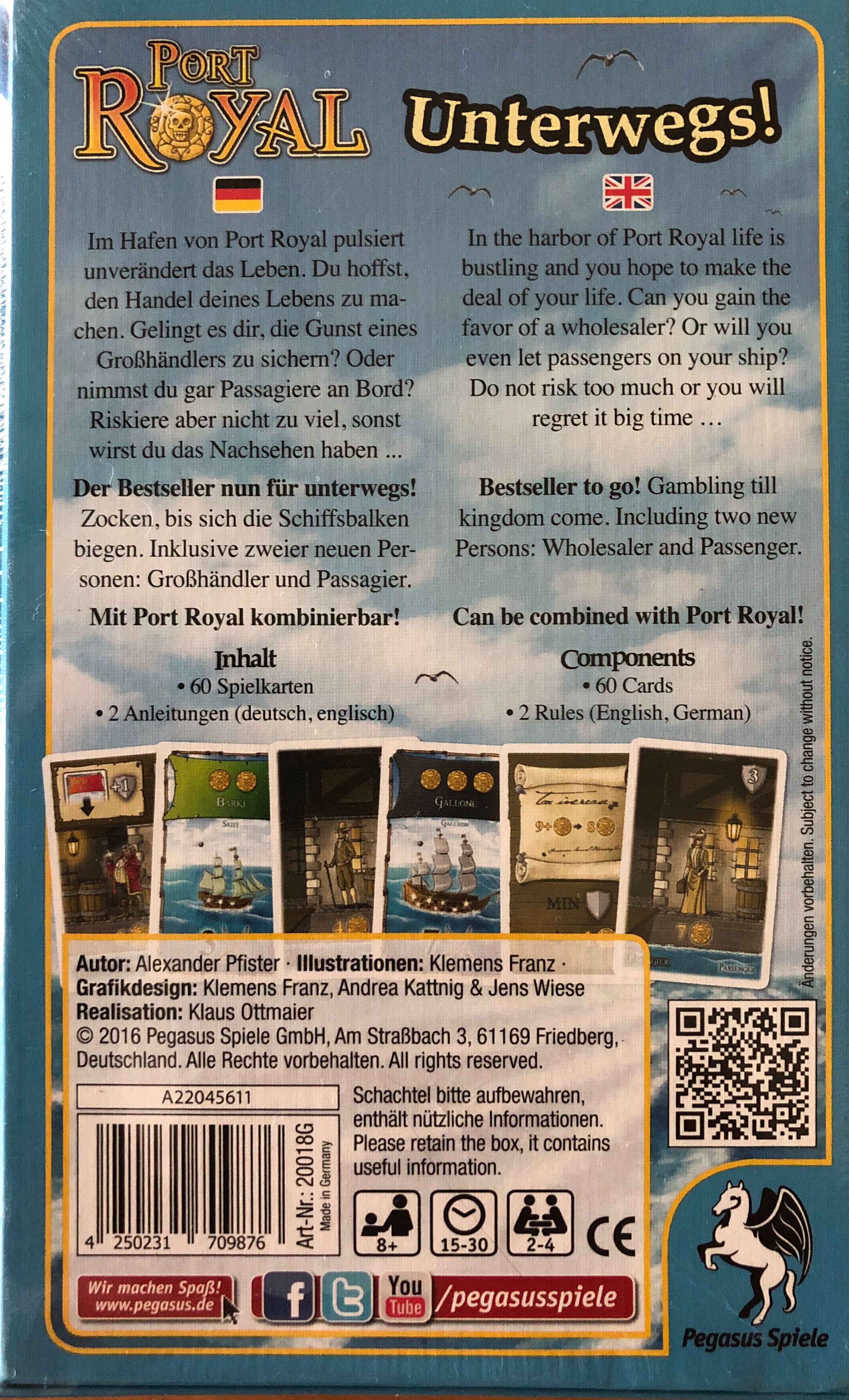 Port Royal: Unterwegs!  (2-4) board game collectible [Barcode 4250231709876] - Main Image 2