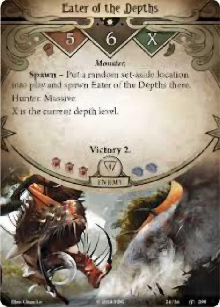 Arkham Horror LCG: 4e - The Depths Of Yoth - Mythos Pack 5  (1-2) board game collectible - Main Image 2