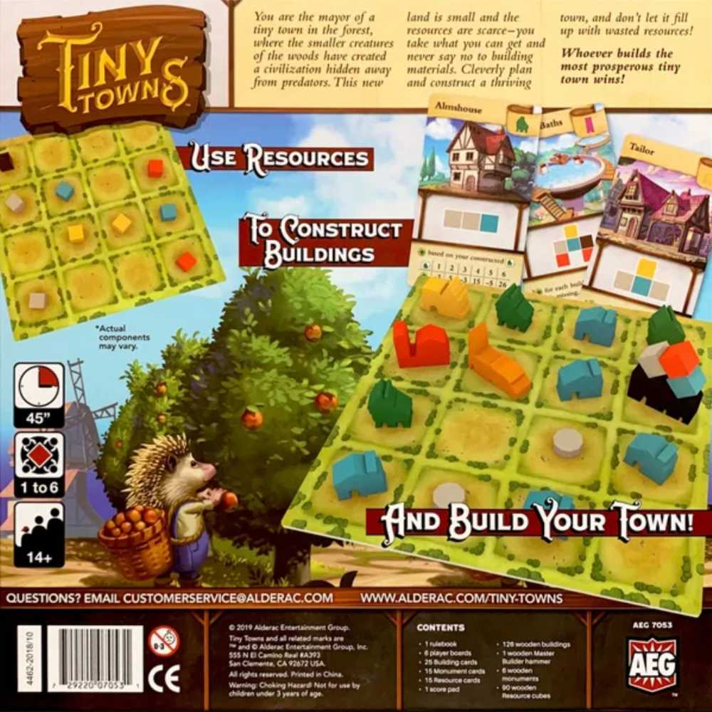 Tiny Towns  (1-6) board game collectible - Main Image 2