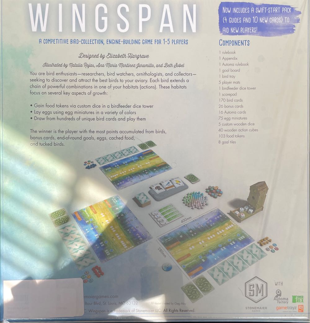 Wingspan  (1-5) board game collectible [Barcode 3760146644991] - Main Image 3