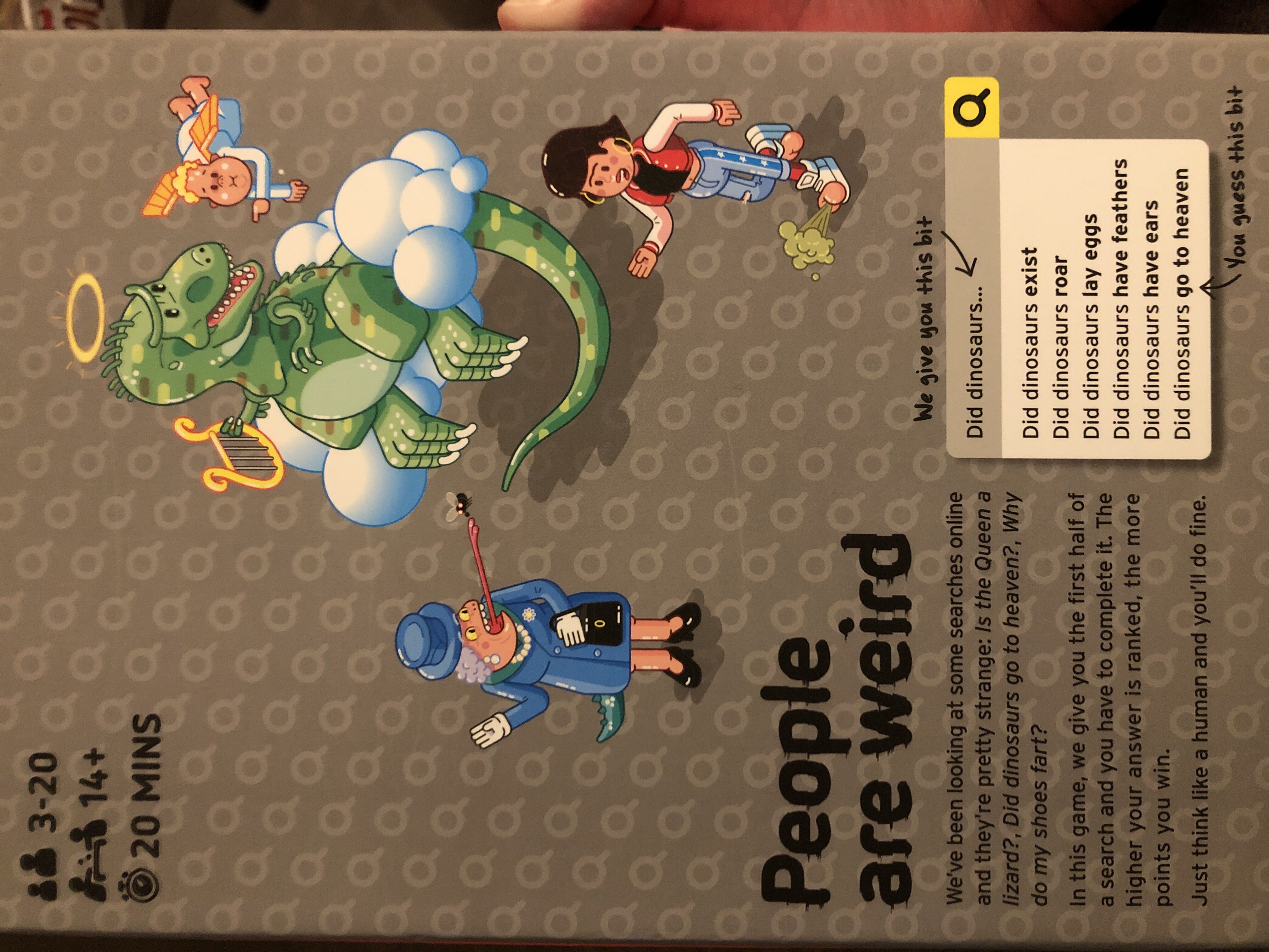 Weird Things Humans Search For  (3-20) board game collectible - Main Image 2