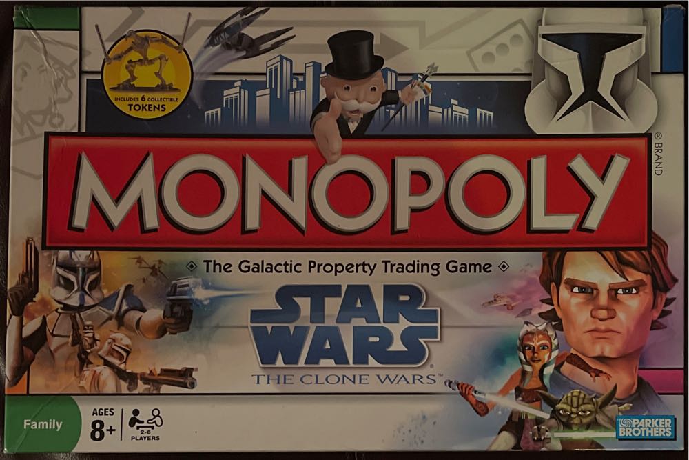 Star Wars - The Clone Wars Monopoly  (2-6) board game collectible [Barcode 653569349716] - Main Image 2