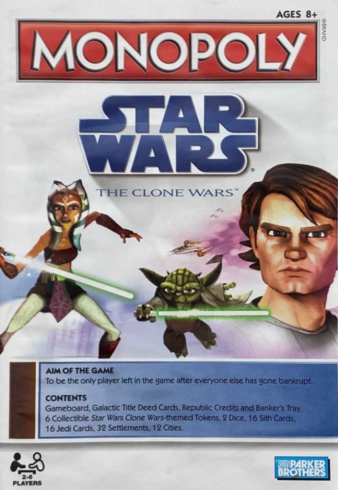 Star Wars - The Clone Wars Monopoly  (2-6) board game collectible [Barcode 653569349716] - Main Image 4