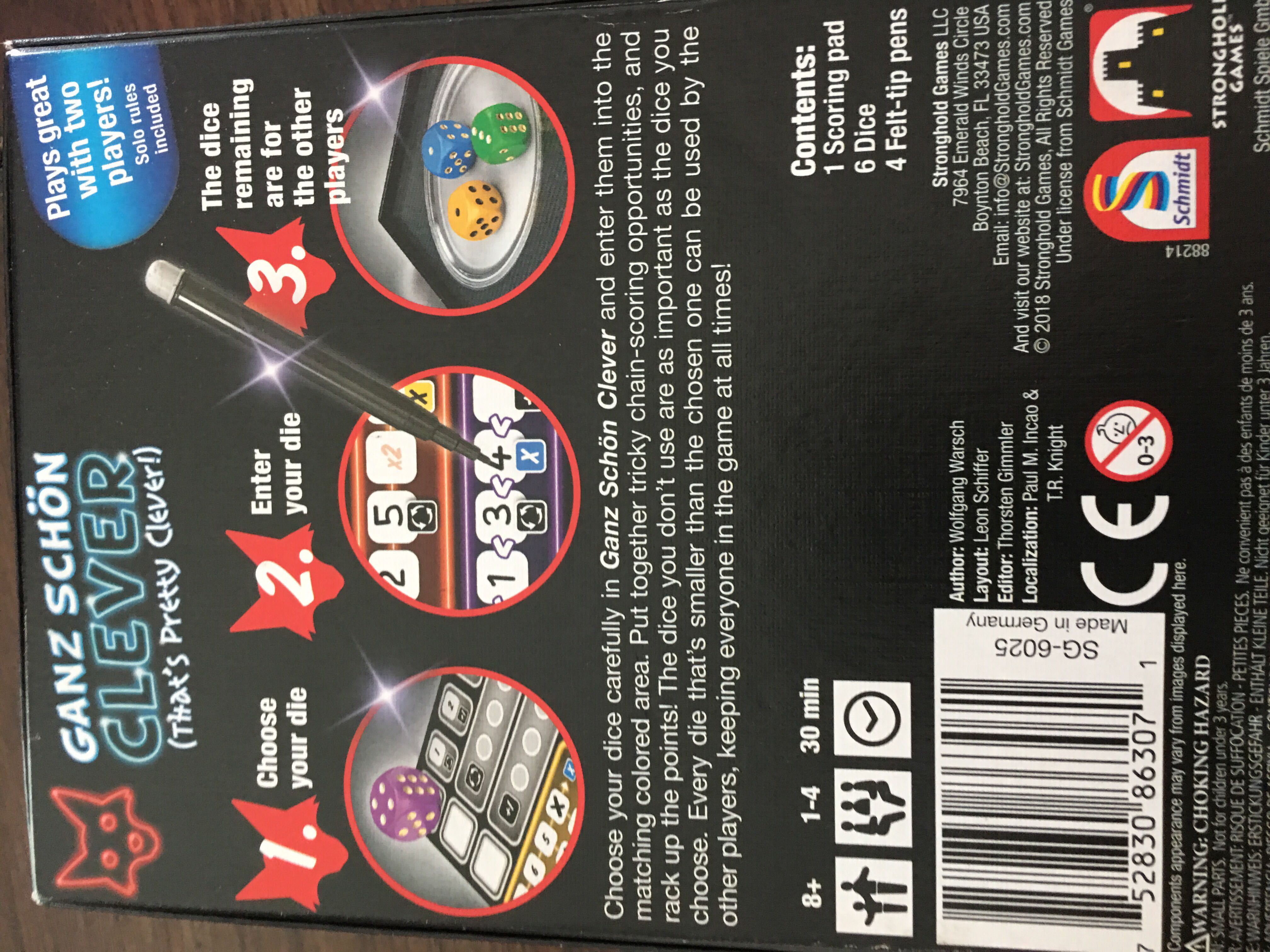 That’s Pretty Clever! (Ganz Schön Clever)  (1-4) board game collectible [Barcode 752830863071] - Main Image 2