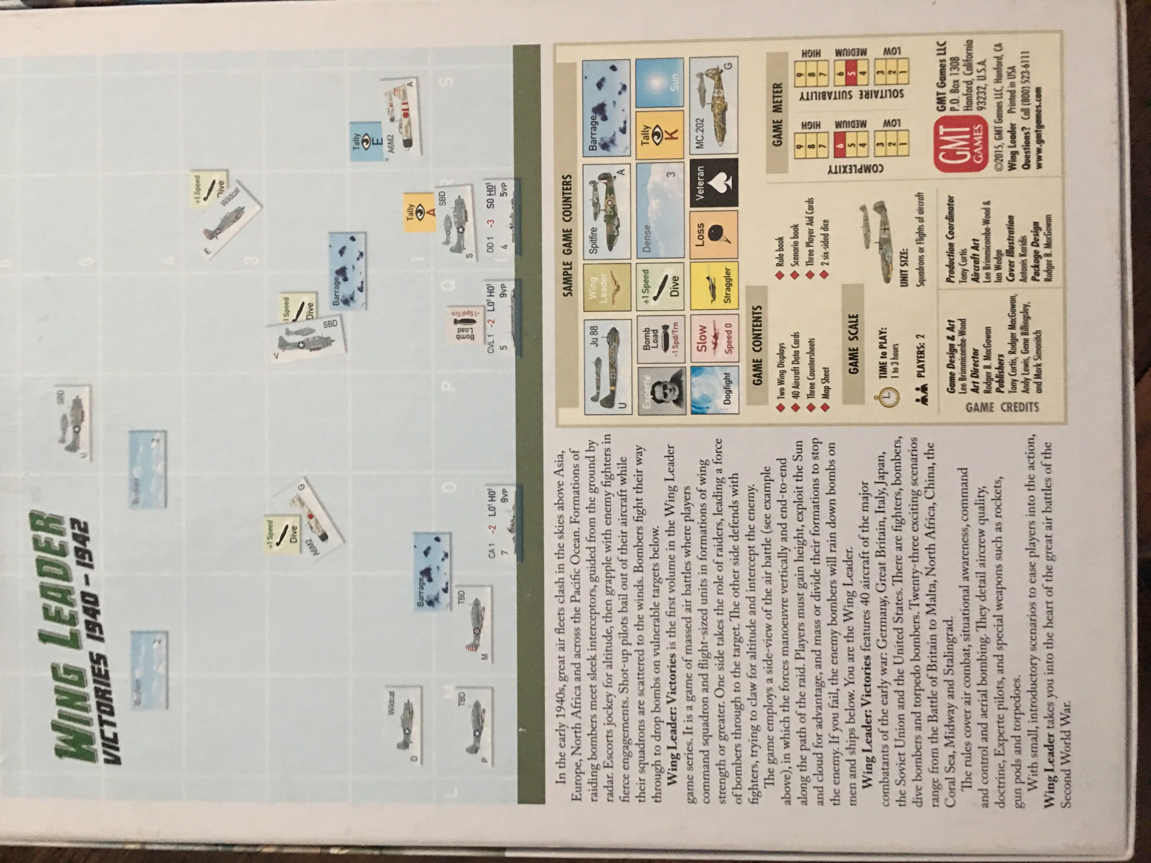 Wing Leader Victories 1940-1942  (2) board game collectible - Main Image 2