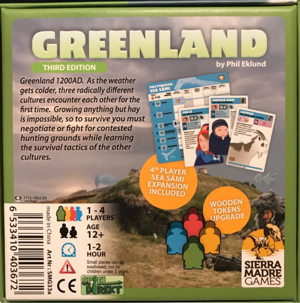 Greenland: 3rd Edition  (1-4) board game collectible [Barcode 6533410403672] - Main Image 2