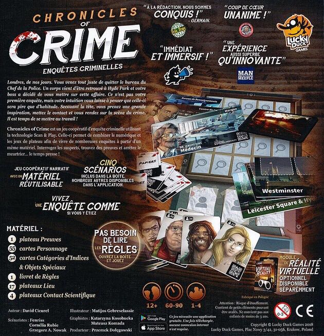 Chronicles of Crime  (1-4) board game collectible [Barcode 752830292086] - Main Image 2