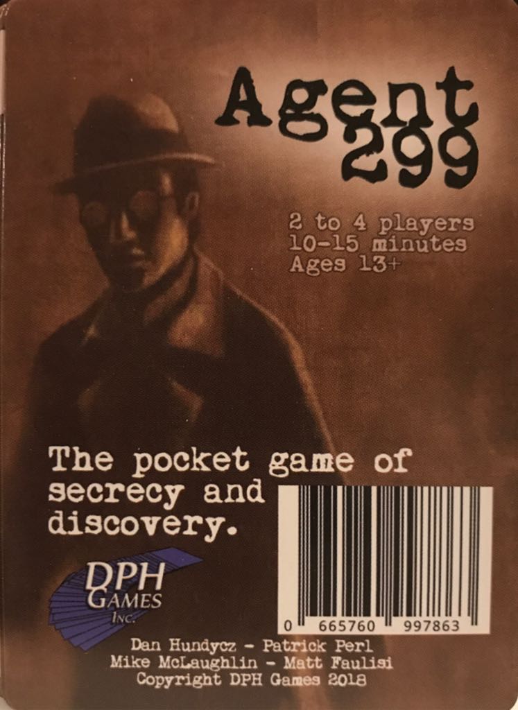 Agent 299  (2 3 4) board game collectible [Barcode 665760997863] - Main Image 2