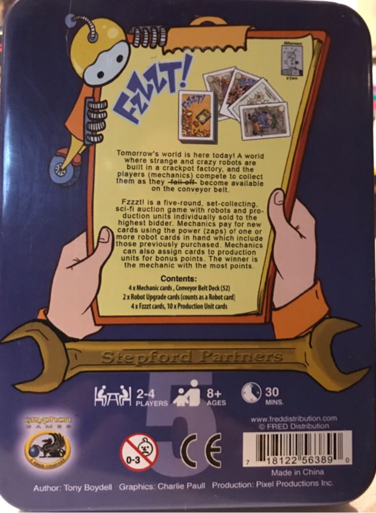 Fzzzt!  board game collectible [Barcode 718122563890] - Main Image 2
