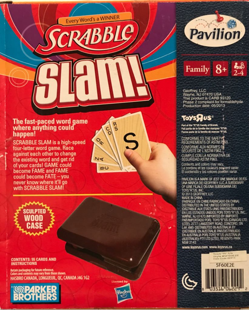 Scrabble: Slam!  (2-4) board game collectible [Barcode 803516062292] - Main Image 2